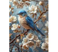 Diamond Painting Animal Broderie Diamant Kit Complet, Oiseau Diamond Painting Adulte Grand Format 70x95cm Peinture Diamant Bricolage Adulte 5D Strass Point de Croix Kit Décoration Murale Cadeaux -v30P