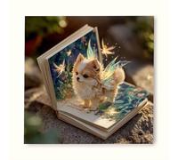 Diamond Painting Animal Diamond Painting Adulte, Broderie Diamant Dessin animé Peinture Diamant DIY 5D Cristal Strass Point de Croix Puzzle, Cadeau Femme, Tableau Decoration Murale 50x50cm vb26-9m