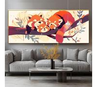 Diamond Painting Animal Diamond Painting Adulte Grand Format 60x120cm Peinture Diamant Kit Broderie Mignon DIY 5D Perle Diamant a Coller Mosaïque Strass Gemmes Maison Décoration Murale Cadeau 0-sy1031