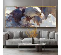 Diamond Painting Animal Diamond Painting Adulte Grand Format 80x160cm Peinture Diamant Kit Broderie Aigle DIY 5D Perle Diamant a Coller Mosaïque Strass Gemmes Point de Croix Maison Décoration 0-sy747