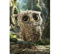 Diamond Painting Animal Diamond Painting Adulte Hibou Broderie Diamant 60x80cm, Bricolage Peinture Diamant Activité Manuelle Canevas Point de Croix Cristal Paintings pour Decoration Murale 6X-933