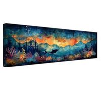 Diamond Painting Animal Diamond Painting Adulte Océan Peinture Diamant Kit Complet XXL 300x100cm, 5D DIY Strass Point de Croix Loisir Creatif Enfant Mosaïque Manuel pour Home Wall Decoration F1-118