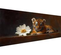 Diamond Painting Animal Diamond Painting Adulte Tigre Diamant Paintings Adulte Débutant,5D Diy Strass Point de Croix Paintings,d'art mosaïque pour Maison DéCoration, Cadeau Femme 100x200cm YZ-861