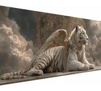 Diamond Painting Animal Diamond Painting Adulte, Tigre Peinture Diamant Enfant, DIY 5D Strass Point de Croix Broderie Diamant Kit Complet, Loisirs Créatifs Adultes, Murale Décoration 100x200cm o2-q1