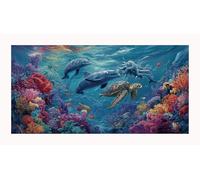 Diamond Painting Animal Diamond Painting Enfant Tortue De Mer80x160cm Peinture Diamant Loisirs Créatifs Adulte & Enfant Débutant, DIY 5D Gemmes Cristal Artisanat Broderie Peinture Décoration sjke-797