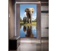 Diamond Painting Animal Eléphant Broderie Diamant Kit Complet, 5D Diamond Painting Adulte Broderie Point de Croix, DIY Diamant Painting Peinture Diamant d'Art pour Murale Décoration 90 X 180 cm,d83