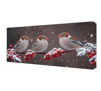 Diamond Painting Animal Oiseau DIY Full Drill Diamond Painting Enfant, Large Peinture Diamant Adulte Kit Complet, Broderie Point De Croix Diamant Arts Craft Kit, Décoratio D'intérieur 55x110cm J-158