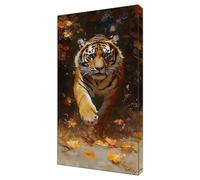 Diamond Painting Animal Tigre DIY Full Drill Diamond Painting Enfant, Large Peinture Diamant Adulte Kit Complet, Broderie Point Croix Diamant Arts Craft Kit, Décoratio Murale D'intérieur 30x60cm J-614