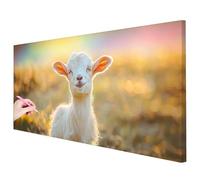 Diamond Painting Animaux Diamond Painting Adulte Grand Format 250x100cm, Mouton Broderie Diamant Kit Complet Activité Manuelle Adulte, Tableau perle Diamant Point de Croix Decor Cadeau Femme I-82