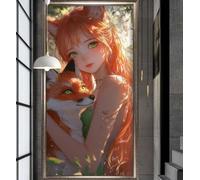 Diamond Painting Animaux Diamond Painting Enfant Manqué Peinture Diamant Adulte,Bricolage Broderie Diamant Kit Complet Strass,Mosaique Crystal Loisirs Créatifs,Maison Decor Cadeau Femme 50x120cm Q53