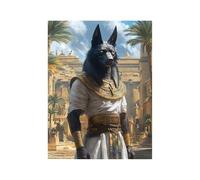 Diamond Painting Anubis Strass Peinture Numero Adulte Egypte Cristal Art Canevas Kit Complet Adulte 40 x 30CM, Full Drill Kit Broderie Peinture Diamant pour Decoration Maison Cadeau Femme 258-1394