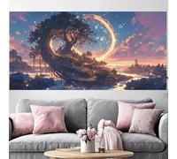 Diamond Painting Arbre De La Vie Diamond Painting Adulte Grand Format 50x150cm,2026 Nouveau DIY Peinture Diamant Paysage 5D Full Drill Rhinestone Canvas Broderie Cross Stitch Crystal Art Kit O-425G