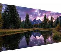 Diamond Painting Arbre Diamond Painting Adulte, Paysage Peinture Diamant Enfant, DIY 5D Strass Point de Croix Broderie Diamant Kit Complet, Loisirs Créatifs Adultes, Murale Décoration 70x140cm r4-m13