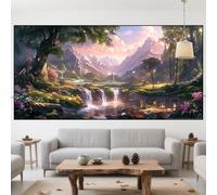 Diamond Painting Arbre Diamond Painting Enfant Forêt Activité Manuelle Adulte Débutant Peinture Diamant,2025 Nouveau DIY 5D Mosaique Broderie Diamant Point de Croix pour Décor Cadeau 80x160cm QO-780