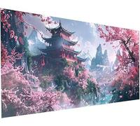 Diamond Painting Arbre Peinture Diamant Adulte et Enfant DIY loisirs Créatifs Adultes Broderie Diamant kit Complet Architecture Peintures Arts Diamond Painting pour Decoration Maison 40x80 cm S-297