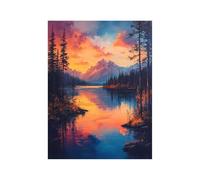 Diamond Painting Arbre Strass Peinture Numero Adulte Lac Cristal Art Canevas Kit Complet Adulte 40 x 30cm, Couleur Full Drill Kit Broderie Peinture Diamant pour Decoration Maison Cadeau Femme 258-1832