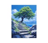 Diamond Painting Arbre Strass Peinture Numero Adulte Nuage Cristal Art Canevas Kit Complet Adulte 80 x 60CM, Full Drill Kit Broderie Peinture Diamant pour Decoration Maison Cadeau Femme 258-1387