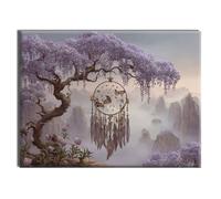 Diamond Painting Arbres Attrape-rêves Kit Diamond Painting, Loisirs Créatifs Adultes, Activité Manuelle Enfant, Point de Croix Kit, Automne Decoration Murale, Halloween Decoration 90x120cm W-l-763