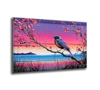 Diamond Painting Arbres Oiseaux, Kit Peinture Adulte Enfant, Diamond Painting Grand Format, Broderie Diamant Kit Complet, Cristal Art Peinture Kits, for Maisons Murale Decoration 25x35 cm L-700