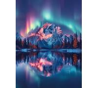 Diamond Painting Arctique, 5D Diamond Painting Adulte ScèNe De Neige, DIY Ronde Peinture Diamant, Peinture Diamant Enfant, Débutant Strass Point de Croix, Artisanat Strass Kit, Décor, 80x110cm 3-7915