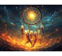 Diamond Painting Attrape-RêVes Diamond Painting Adulte, Peinture Diamant Ciel éToilé Tableau Strass Diamant Loisirs Créatifs Crystal Art Broderie Point de Croix, Decoration Murale 120x90 cm -sy0101P