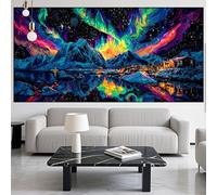 Diamond Painting Aurore Diamond Painting Adulte Grand Format 60x120cm Montagne Broderie Diamant Kit Complet,5D Activité Manuelle Adulte Peinture Diamant Strass Point de Croix,Décor Cadeaux LK-824