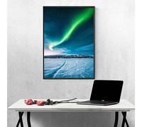 Diamond Painting Aurore, Diamond Painting Adulte Montagne, Peinture Diamant Activité Manuelle Adulte, Peinture Diamant Cristal Broderie Point de Croix Kits, pour Décoration Cadeau 100x135 cm PJY9 5-C
