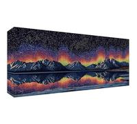 Diamond Painting Aurore Peinture Diamant Adulte, 5D DIY Broderie Diamant Kit Complet Paysage Diamond Painting pour Adulte, Artisanat Strass Point de Croix Peinture, Décoration Intérieur 60x30cm t-8692
