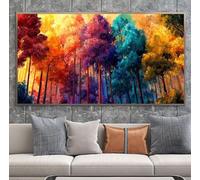 Diamond Painting Automne Diamond Painting Adulte 40x80cm Peinture Diamant Forêt 5D Broderie Diamant Kit Bricolage Manuelle Adulte Broderie Point de Croix Cristal Arts Pour Murale Maison Décor A-U530