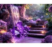 Diamond Painting Automne Diamond Painting Adulte Enfant, 5D DIY Broderie Diamant Kit Complet Paysage, Peinture Diamant Artisanat Strass Point de Croix Art Set, pour Décoration Murale 70x100 cm W-9457
