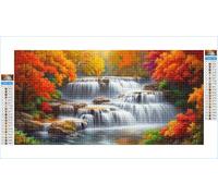 Diamond Painting Automne Diamond Painting Adulte Grand Format 30x60cm Arbre Broderie Diamant Accessoires Complet, 5D Peinture Diamant Art Crafts Point de Croix Peinture Kit, Decoration Maison G1-760