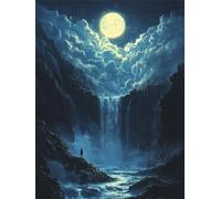 Diamond Painting Automne, Nuage Diamond Painting Adulte, 5D DIY Cristal Strass Point de Croix Peinture Sets, Peinture Diamant Kit Complet Enfant, pour comme Cadeau femmes décoratif 100x135cm 0U-562