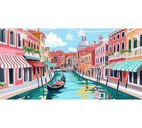 Diamond Painting Bandes Dessinées Diamond Painting Adulte Bateau Tableau Diamant Enfant, Strass Cristal Peinture Paintings par Numéros Kit Diamant Point de Croix pour Murale Décor 80x160cm G6-982