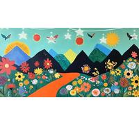 Diamond Painting Bandes Dessinées Diamond Painting Adulte Usine Tableau Diamant Enfant, Strass Cristal Peinture Paintings par Numéros Diamant Point de Croix pour Adultes Murale Décor 50x100cm G6-958