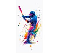 Diamond Painting Base-Ball Kit Diamond Painting Adulte Sportif Peinture Diamant Activité Manuelle Adulte Broderie Diamant 5D DIY Full Drill Rond Artisanat Kits pour Murale Décoration 30x60cm 7-4M294H