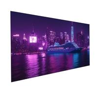 Diamond Painting bateau de croisière, Diamant Peinture Numero Adulte Scène nocturne de la ville,Kit Broderie Point de Croix Peinture Diamant 30x60,Loisirs Créatifs Adultes Diamond Painting Model-13562