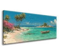 Diamond Painting Bateau Diamond Painting Adulte Grand Format 50x100 cm, Peinture Diamant OcéAn Broderie Diamant DIY Loisirs Créatifs Adultes Toile Peinture Kit pour Decoration Maison Murale -zzg25084S