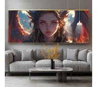 Diamond Painting Beauté Diamond Painting Adulte Grand Format 50x150cm Peinture Diamant Kit Broderie Paysage DIY Perle Diamant a Coller Mosaïque Strass Gemmes Maison Décoration Murale Cadeau 0-sy1095