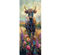 Diamond Painting Bétail, Rond Full Drill Peinture Numero Adulte Animal, Kit Broderie Canevas Kit Complet Adulte, Strass Cristal Art Peinture Diamant pour Decoration Maison Cadeau 100x250CM Model-17164