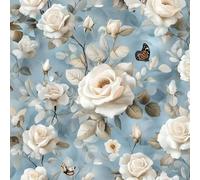 Diamond Painting blanc, Diamond Painting Adulte fleur Kits, Canevas Enfant Peinture Diamant, Broderie Diamant Loisirs CréAtifs Adultes Pour Decoration Chambre, IdéAl Cadeau Femme 45x45cm 5-19