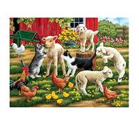 Diamond painting,broderie diamant kit complet,canevas kit complet stitch,loisirs créatifs adultes peinture diamant,Debutant Cristal Image Maison Décor Animaux de la ferme Square Drill,50x65cm