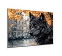 Diamond Painting Cabine Architecture Diamond Painting Adulte Enfant, 5D DIY Art du Diamant Complet Kits, Activité Manuelle Adulte Point de Croix Kits, Décoration Halloween Cadeaux 45x60cm s0yh-943