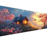 Diamond Painting Cabine Diamond Painting Adulte Fleurs Cerisier Kit Broderie Enfant Loisirs CréAtifs Adultes Kit,5D Point Croix Paintings,MosaïQue Pour Maison DéCoration,Cadeau Femme 80x160cm Q1-509