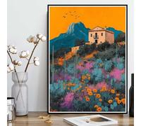 Diamond Painting Cactus Diamond Painting Adulte, Peinture Diamant Paysage Broderie Diamant 5D DIY Diamant Mosaik Strass Point de Croix Loisirs Créatifs pour Decoration Murale 60x80cm -ly25082P9