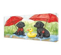Diamond Painting Canard Chien DIY Full Drill Diamond Painting Enfant, Large Peinture Diamant Adulte Kit Complet, Broderie Point Croix Diamant Arts Craft Kit, Décoratio Murale D'intérieur 20x40cm J-163