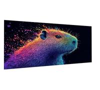 Diamond Painting Capybara Diamond Painting Adulte Arc-en-ciel Broderie Diamant Grand Format 30x60cm Diament Peinting Kit, Tableau en Perles à Coller, Peinture de Diamant pour Décoration Murale FD-3562