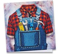 Diamond Painting Carte De V?ux,16 X 16 Cm,370 G/M²,Avec Enveloppe Et Outils (Artisan)