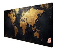 Diamond Painting Carte Diamant Painting Rétro Kit 80x30cm Broderie Diamant Grand Format Loisirs Créatifs Adultes 5D DIY Diamond Tableau Cristal Point de Croix Kit pour Decor Maison Cadeau Femme R-61