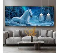 Diamond Painting Cascade Diamond Painting Adulte Grand Format 30x60cm Peinture Diamant Kit Broderie Cheval DIY 5D Perle Diamant a Coller Mosaïque Strass Gemmes Maison Décoration Murale Cadeau 0-sy103