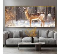 Diamond Painting Cerf Diamond Painting Adulte Grand Format 100x200cm Peinture Diamant Kit Broderie Forêt DIY 5D Perle Diamant a Coller Mosaïque Strass Gemmes Point de Croix Maison Décoration 0-sy1083